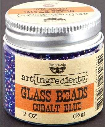 Prima Art Ingredients Glass Beads - Cobalt Blue
