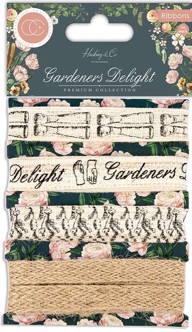 Craft Consortium Gardeners Delight - Linen Cotton Ribbons