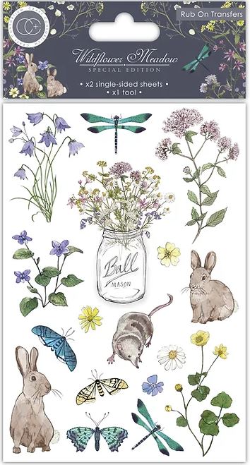 Craft Consortium Wildflower Meadow Special Edition - Rub-on Transfers