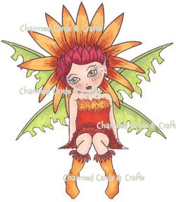 (INT) Delectable Clear Stamps -  Daisy Pixie (Seated)