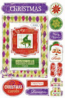 Dovecraft Chipboard - Vintage Xmas A