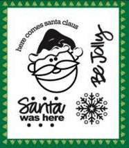 Dovecraft Clear Xmas Stamps - Santa Was Here (B)
