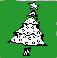 VAP Christmas Stamps - Tilted Tree (A)