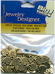 Metal Charm Packs - Made With Love (Gold)