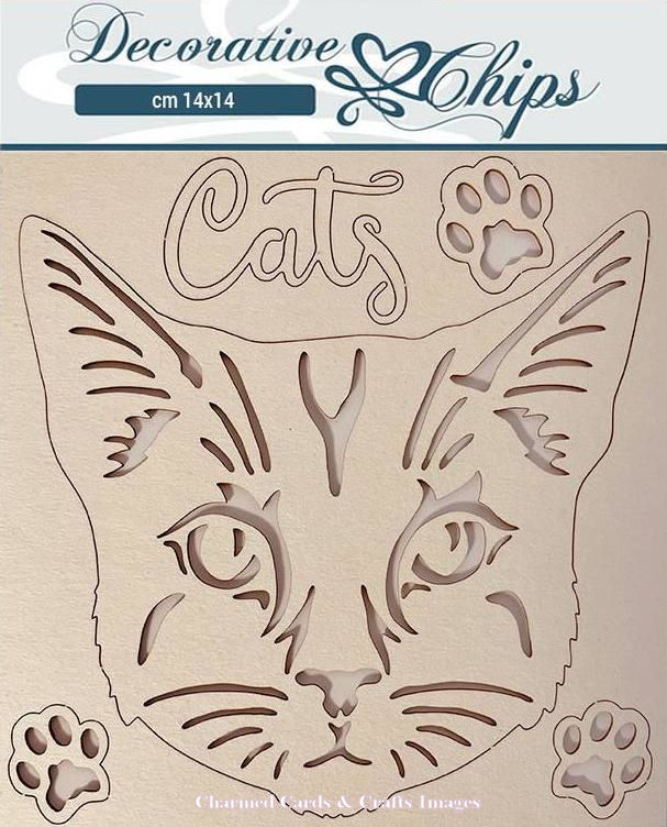 Stamperia Provence Decorative Chips - Cat SCB118