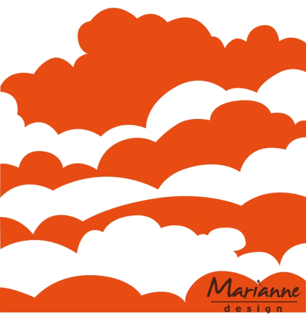 Marianne Design Design Embossing Folder - Clouds (3434)