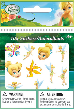 Disney Fairies Tinker Bell Mini Stickers 104 Pack Free Shipping New