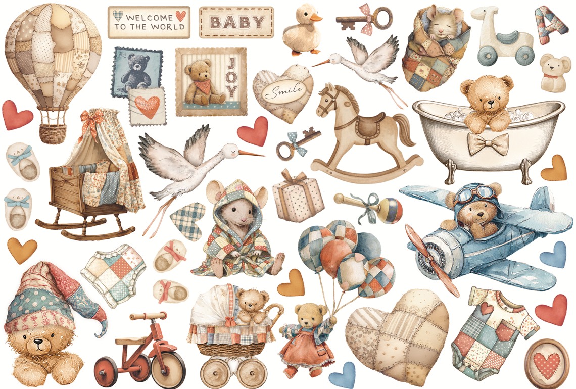 Stamperia Baby Ephemera 