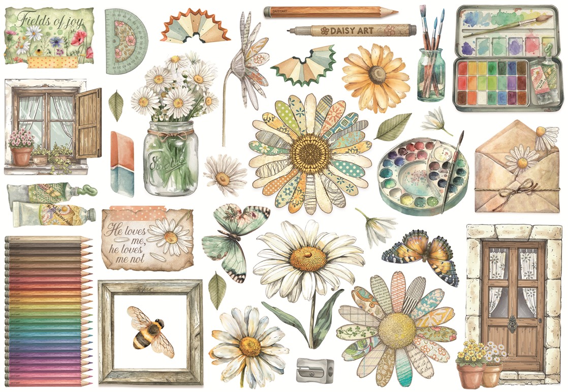 Stamperia Daisy Art Ephemera