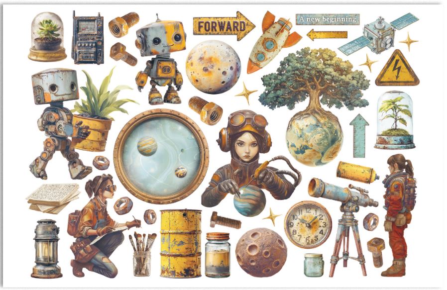 Stamperia A New Beginning Ephemera