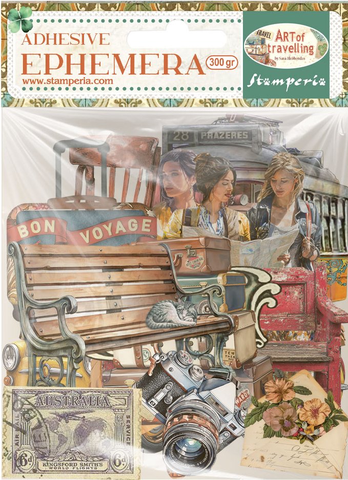 NEW Stamperia Art of Travelling  Ephemera