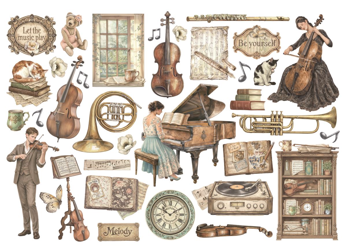 Stamperia Symphony Ephemera