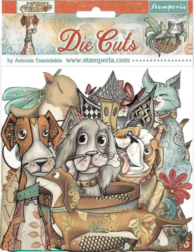 Stamperia Furry Friends Die Cuts 