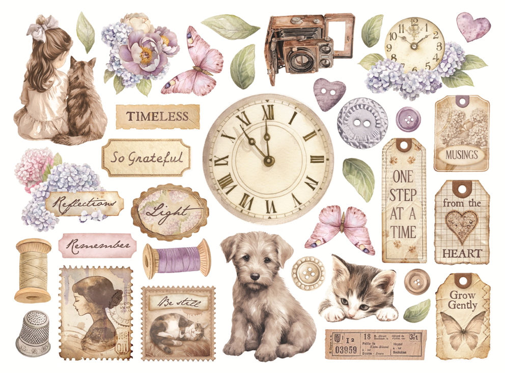 Stamperia Quiet Days Die Cuts 