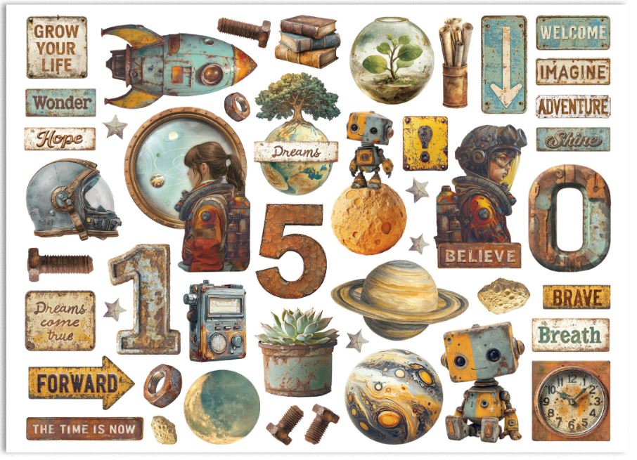 Stamperia A New Beginning Die Cuts Assorted