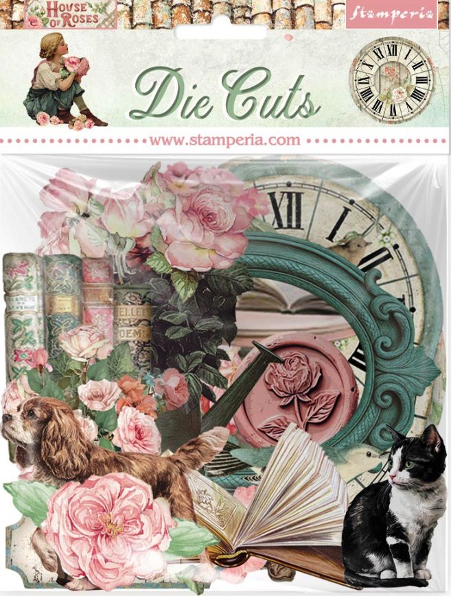NEW Stamperia House of Roses Die Cuts  (DFLDC132)