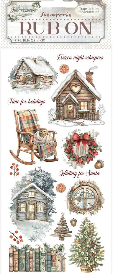 Stamperia The Owl's House Rub-ons -  Cottage (DFLRB178)