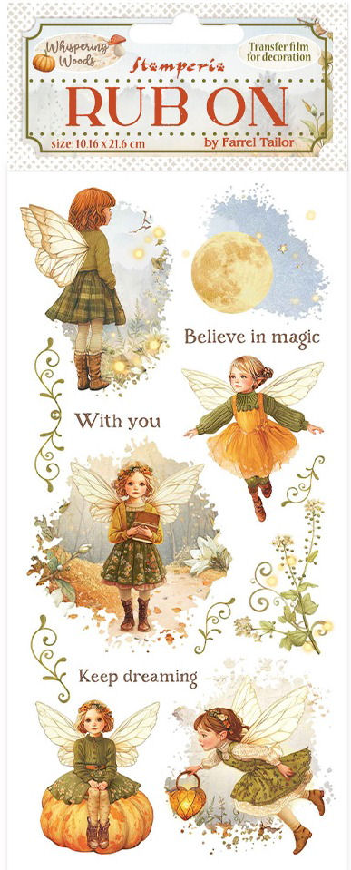 Stamperia Whispering Woods Rub-Ons- Fairy (DFLRB185) 