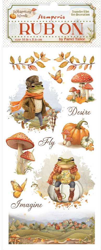 Stamperia Whispering Woods Rub-Ons -Mr Frog (DFLRB187) 