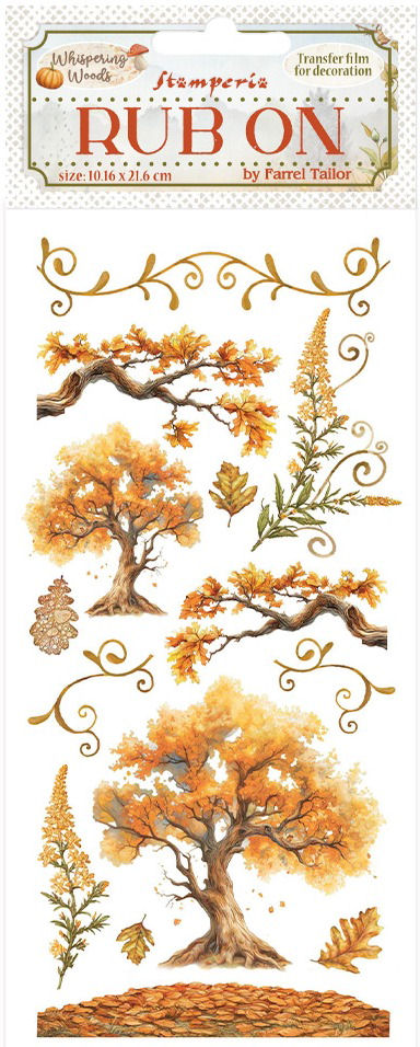 Stamperia Whispering Woods Rub-Ons -Oak (DFLRB188) 