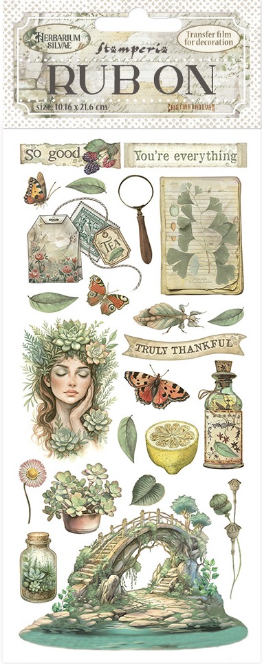 Stamperia Herbarium Rub-Ons - Bridge (DFLRB211)