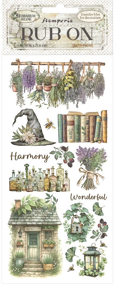 Stamperia Herbarium Rub-Ons - Lavender (DFLRB212)