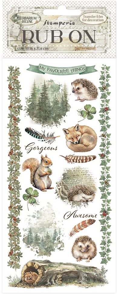 Stamperia Herbarium Rub-Ons - Forest (DFLRB213)