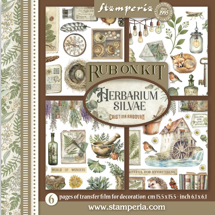 Stamperia Herbarium Silvae Rub-On 6,1