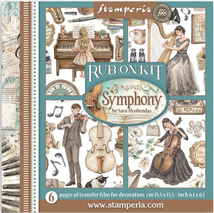 Stamperia Symphony Rub-Ons 61
