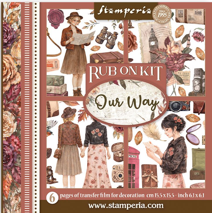 NEW Stamperia Our Way Rub-On 6.1