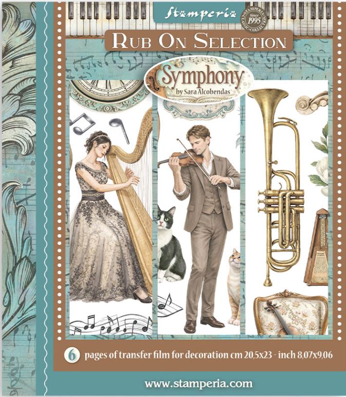 Stamperia Symphony Rub-Ons 8