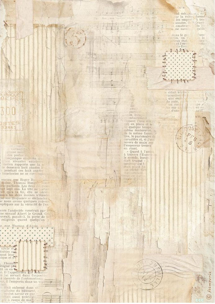 Stamperia Family A4 Rice Paper - Background Pattern (DFSA41085)