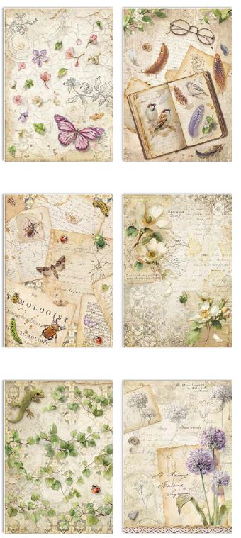 Stamperia All Around A4 Rice Paper Selection (6pcs) (DFSA4XAR) 