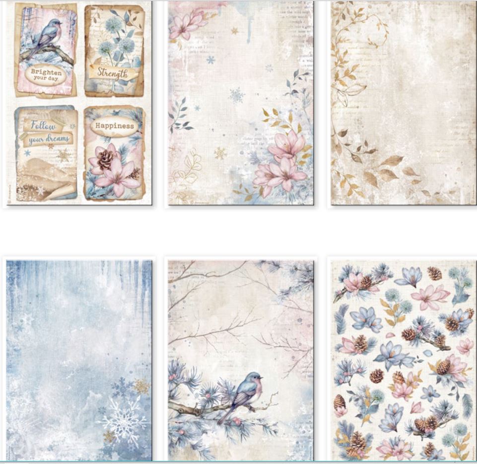 Stamperia Create Happiness Dewdrops A4 Rice Paper Selection (6pcs) 