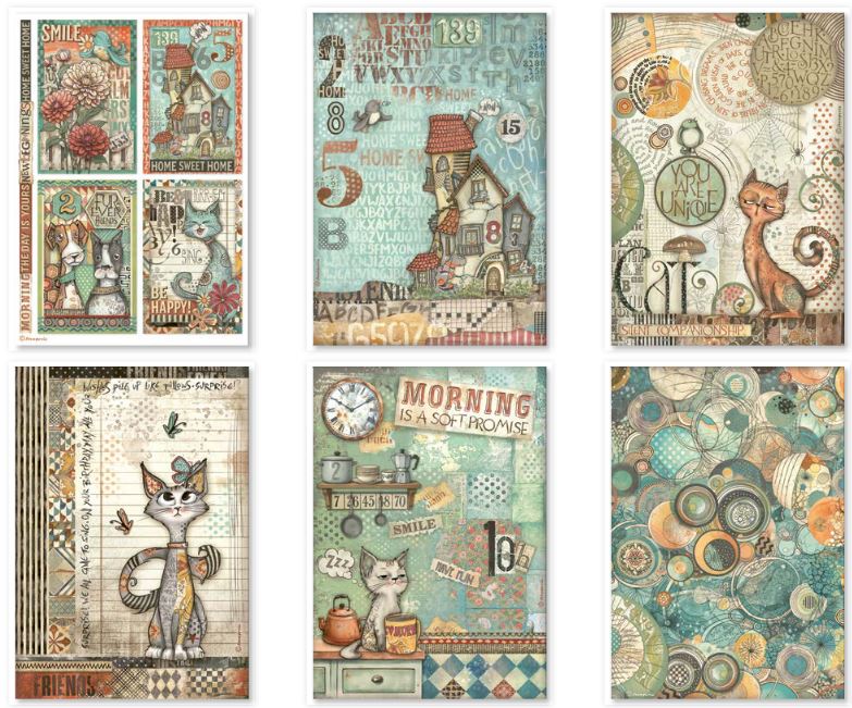 Stamperia Furry Friends A4 Rice Paper Selection