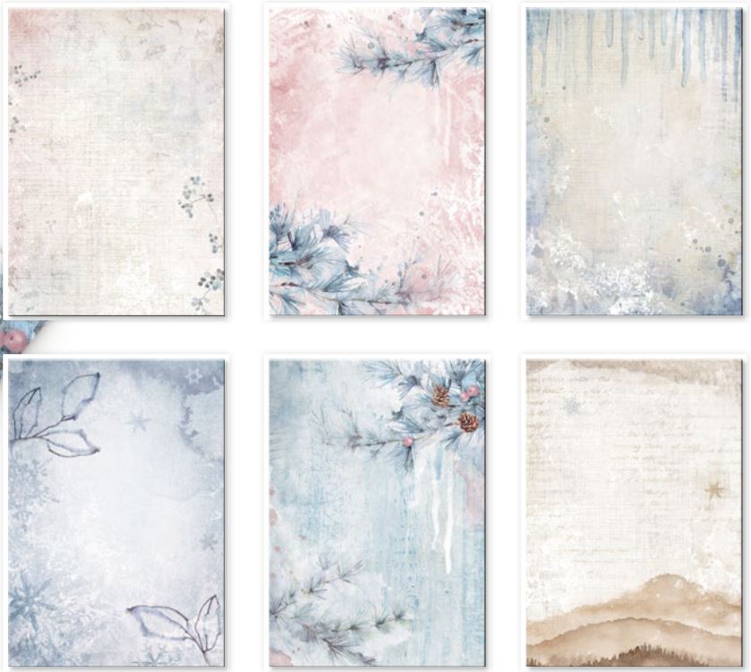 Stamperia Create Happiness Dewdrops A6 Rice Paper Backgrounds (8pcs) 