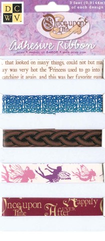DCWV Self-Adhesive Ribbon - Once Upon a Time