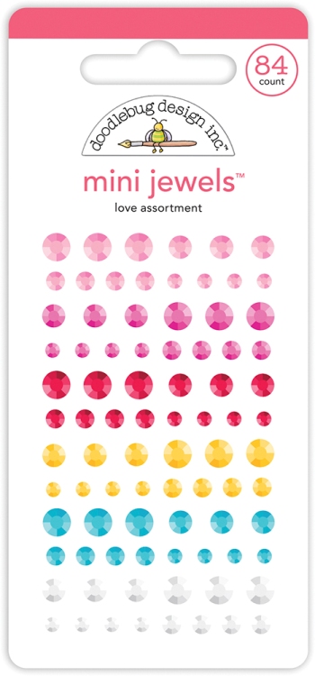 Doodlebug Design Love Assortment Mini Jewels (7094)