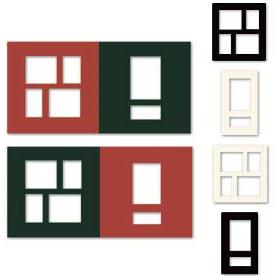 Open Windows -  Jewel Red/Jewel Green Offset