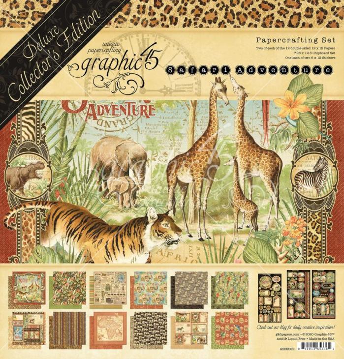 Graphic 45 Safari Adventures DeLuxe Pack