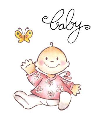 Marianne Design Stamps - Baby Girl (EC0112)