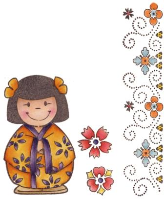 Marianne Design Stamps - Eline's Oriental Doll (EC0127)