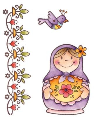 Marianne Design Stamps - Eline's Russian Doll