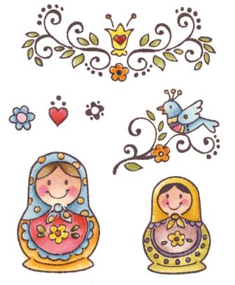 Marianne Design Stamps - Eline's Folklore