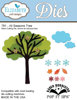 Elizabeth Craft Designs Dies - All Seasons Tree (781)