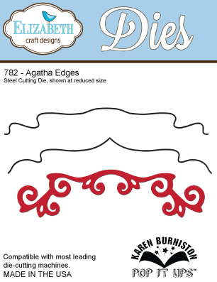 Elizabeth Craft Designs Dies - Agatha Edges (782)
