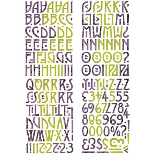 Basic Grey Eerie - Chip Sticker ABC