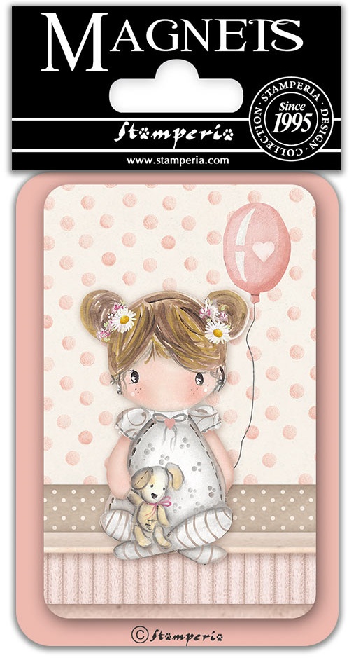 Stamperia Magnets - BABY GIRL BALLOON (EMAG040)