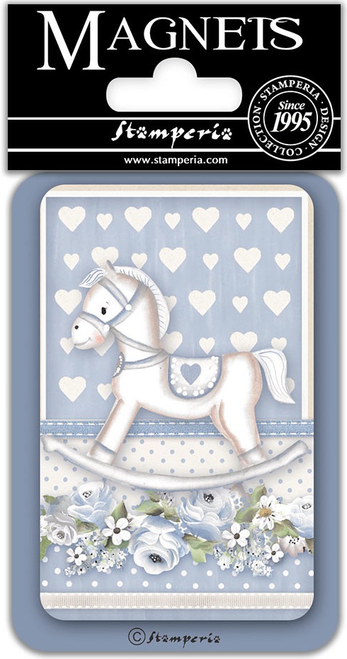 Stamperia Magnets -  BABY BOY ROCKING HORSE (EMAG043)