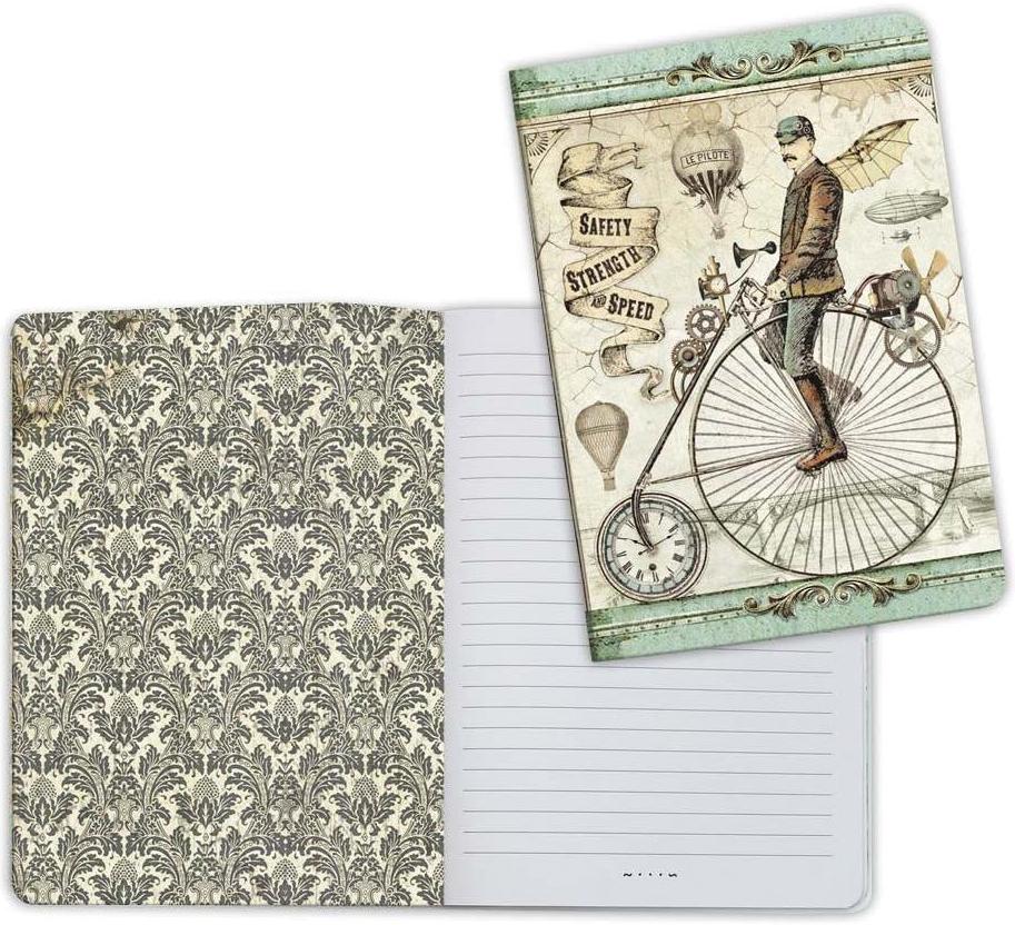 Stamperia A5 Notebooks - Voyages Fantastiques Bicycle (ENBA5004)